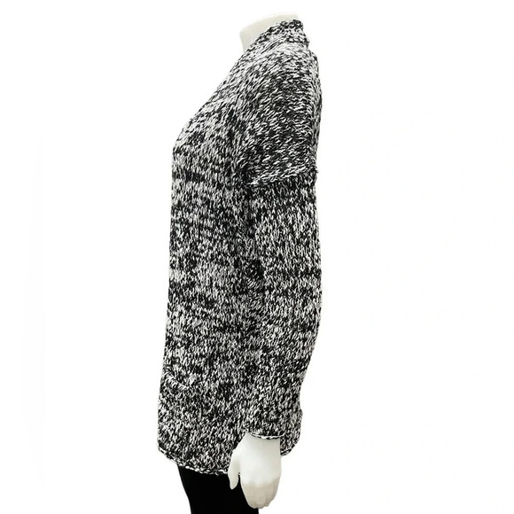 Talula Knit Open Cardigan Black and White Size XXS - Picture 6 of 9